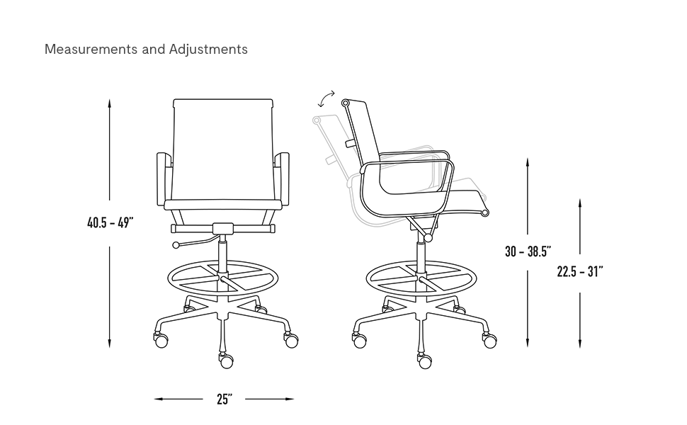 SOHO Mesh Drafting Chair Ergonomically Designed and