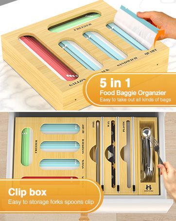 storage bag organzier for kitchen drawer organizers and storage plastic bag organizer