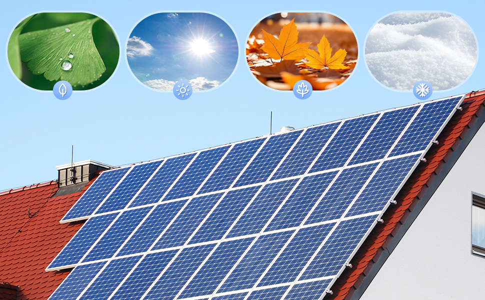 2Stück Einstellbare Solarpanel Halterung Haken für Befestigung Solarmodul