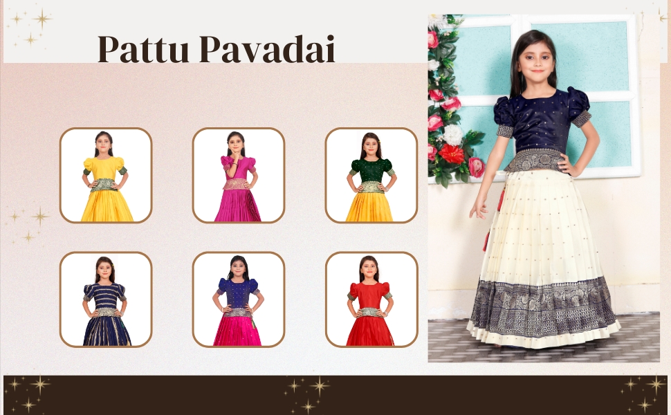 FELIZ THE DESIGNER STUDIO Baby Girls Readymade Blue and White Pattu