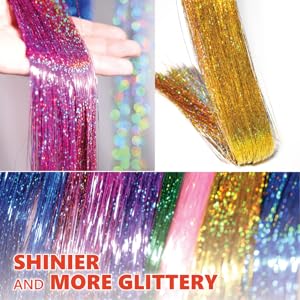Glittery Hair Tinsel Kit 