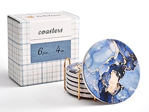 With packaging and coaster holder