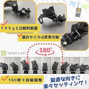 アンテナ 基台　コネクタ 楽天市場】【Mコネクタ付】縦 横取付可能 アンテナ基台 パイプ
