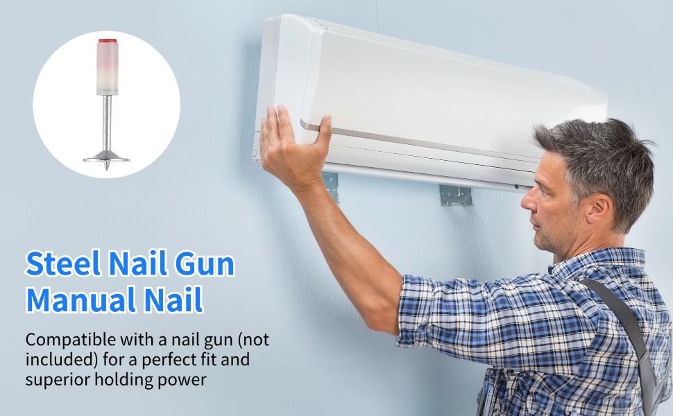 400 PCS Steel Concrete Nails Concrete Nail Gun Manual