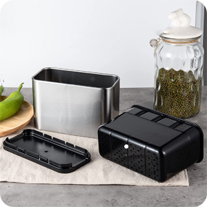 Portaposate cucina acciaio inossidabile