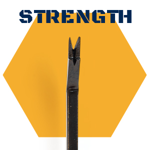 Strong Electroplated Steel rod quality pronged tool