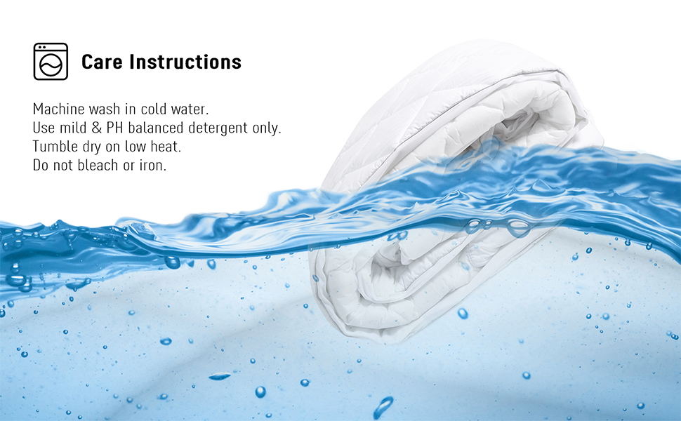 Sunflower Queen Mattress Pad, Hypoallergenic Cotton