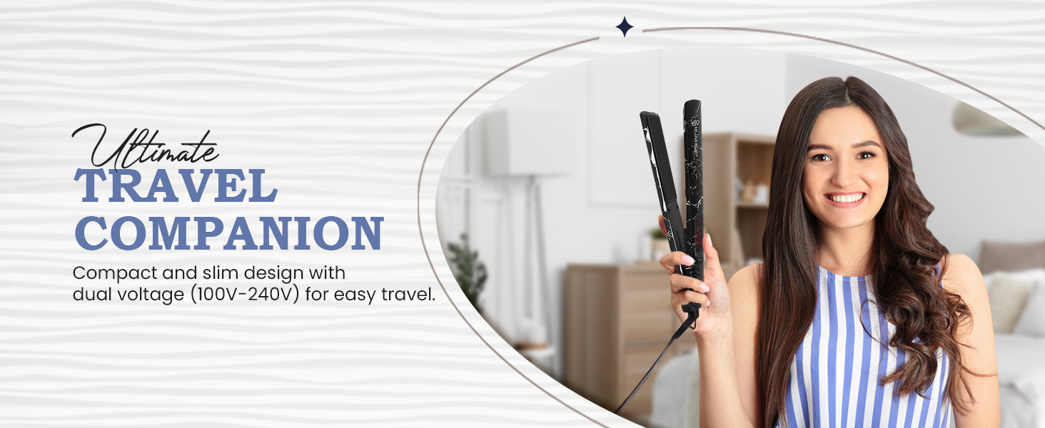 RELAXUS BEAUTY SLZ Analog Limited Hair Straightener with Tourmaline Ceramic Plates