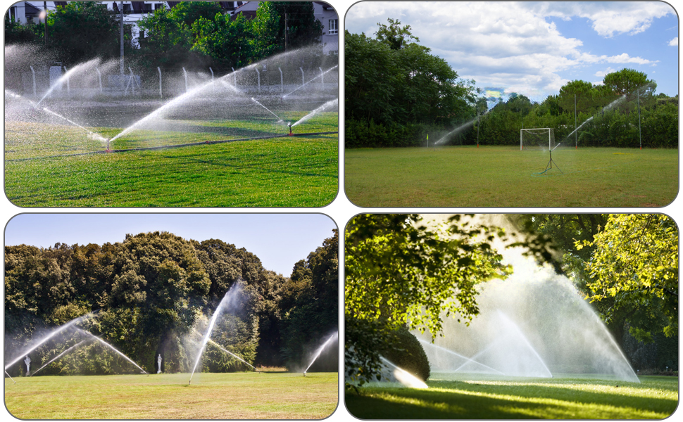 Fiauli Garden Sprinkler,Heavy Duty Impact Lawn Sprinkler,360 Degree