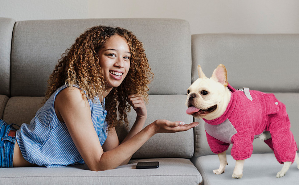 Dog Fleece Coat Warm Dog Winter Jacket Windproof Cozy Equafleece Dog