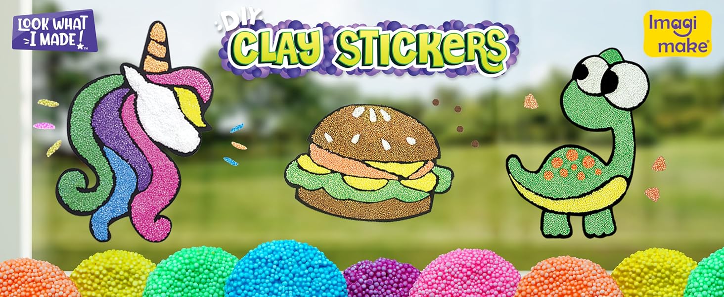 Clay stciker activity for kids