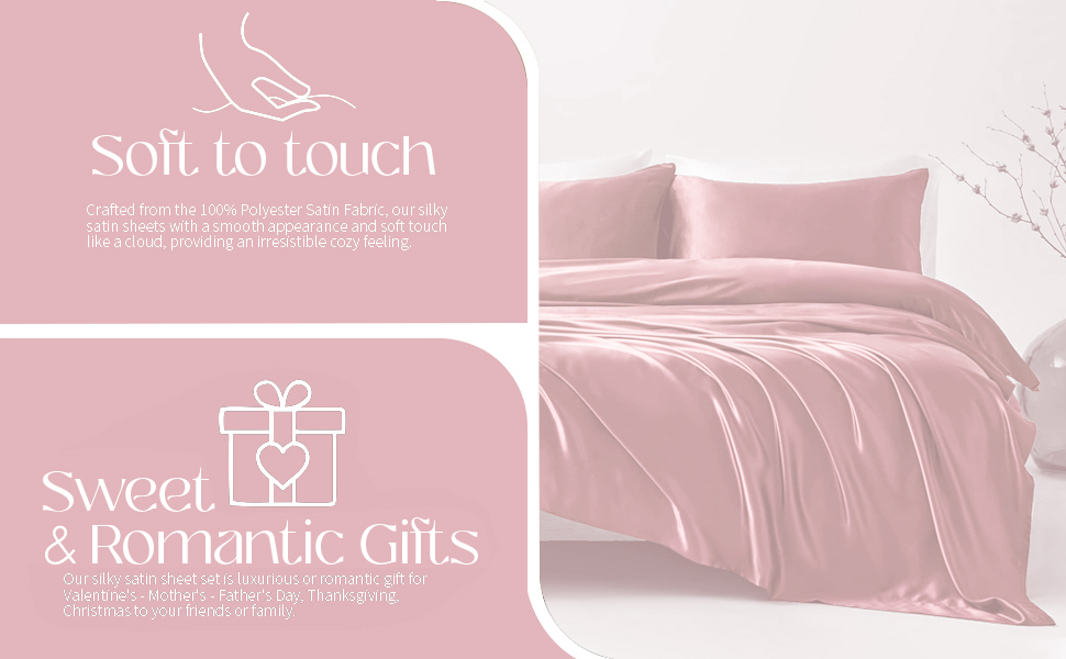 Cloth Fusion Silk Satin Bedsheet for King Size Bed, Perfect for