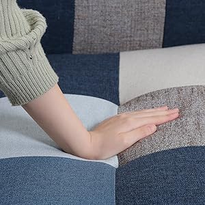 不二貿易 ソファ 2人掛け パッチワーク ブルーグレー シーザー 48374 Amazon｜不二貿易 ソファ 2人掛け コンパクト 幅125×奥行71×高さ