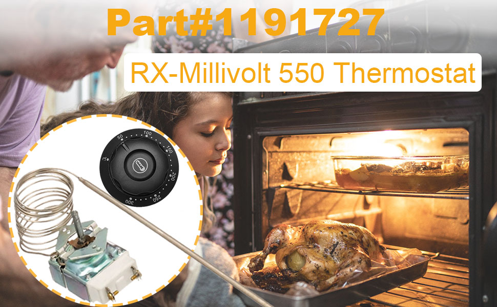 2PCS 1191727 RXMillivolt 550 Thermostat with Knob
