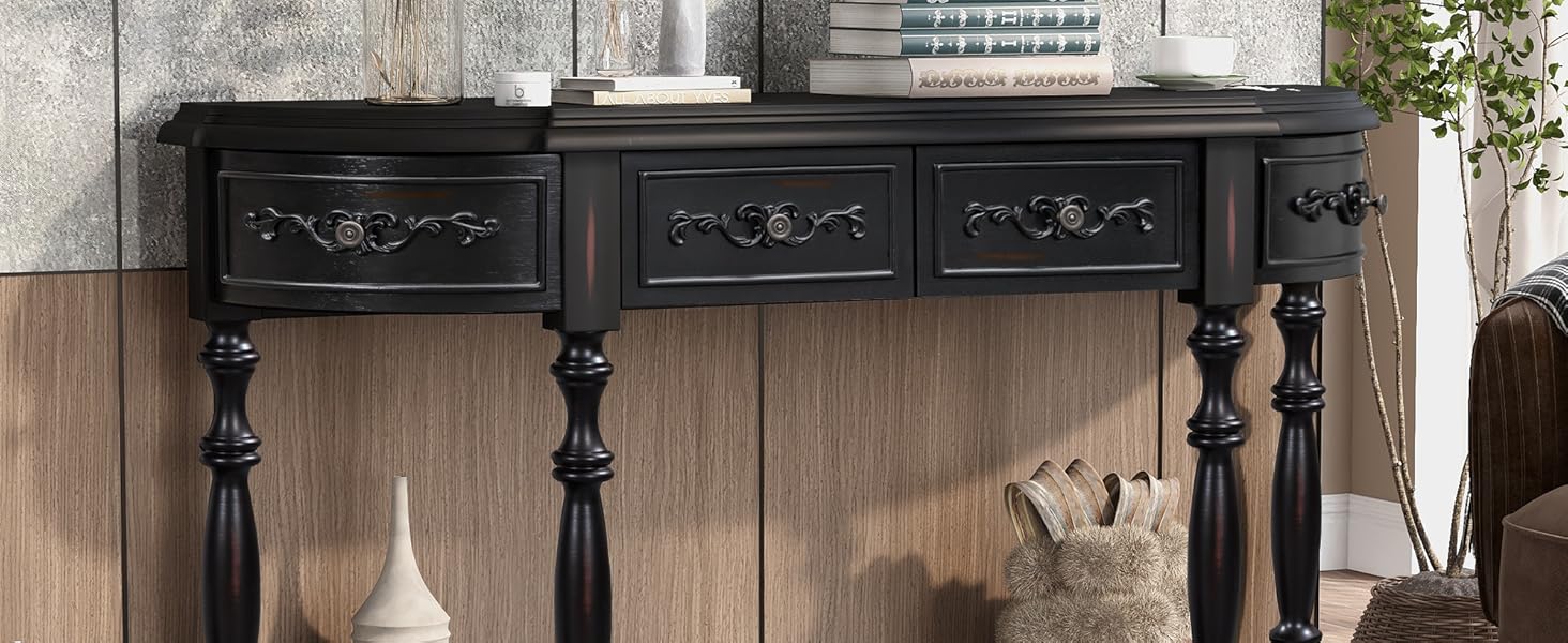 Half Moon Entry Table Mid Centery Modern Console Table with