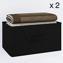2 FREE NONWOVEN STORAGE BOXES