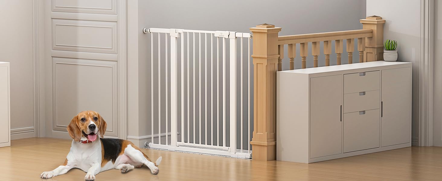 BabyBond 36" Extra Tall Premium Dog Gate for Doorway and