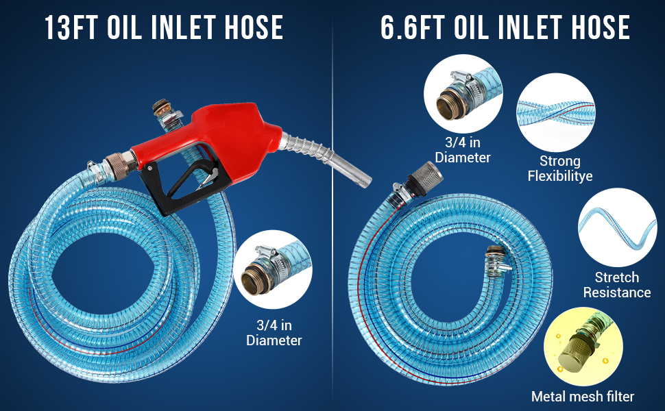 GAOMON Bomba de transferencia de combustible de 12 V, bomba
