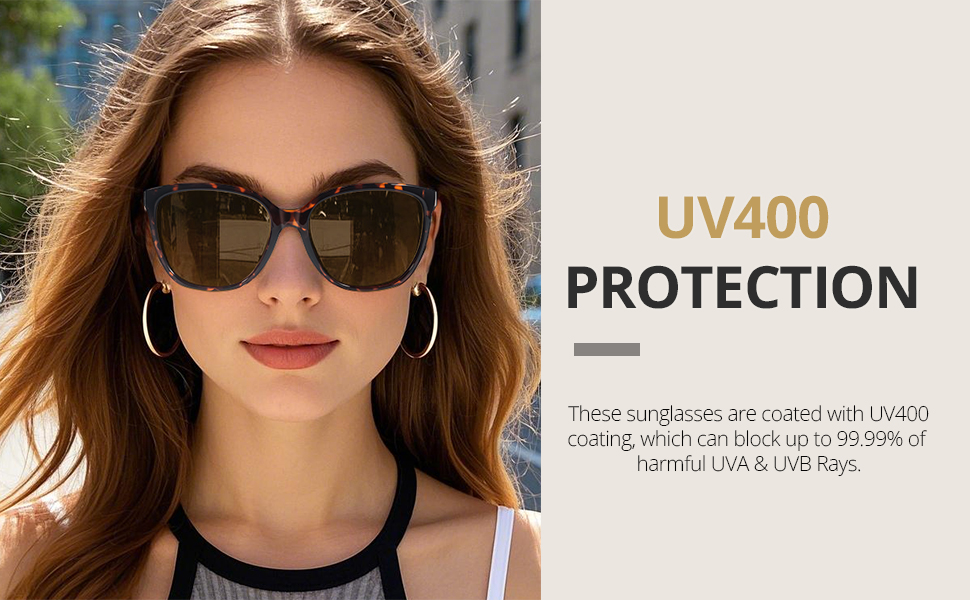 FIMILU Polarized Sunglasses for Women Trendy Fashion Sun Glasses Square Retro Glasses UV Protection