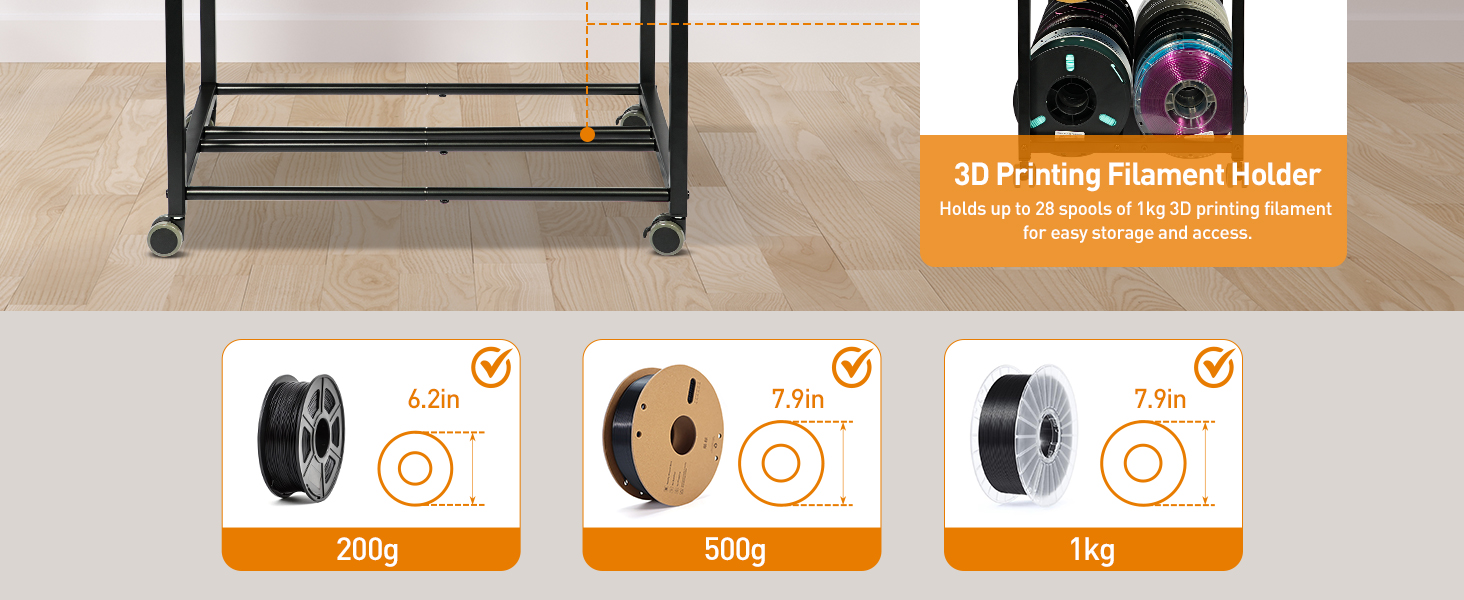 3d printer filament storage