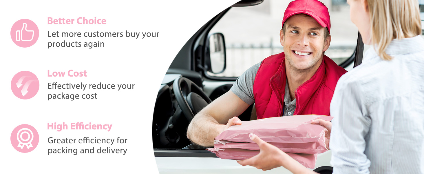 Fuxury Large Poly Mailers 24x24 Inch 300 Pcs, Bulk