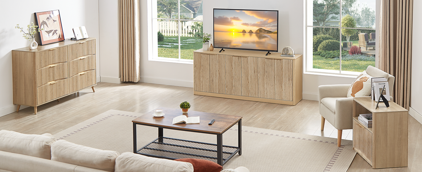 fluted furniture set