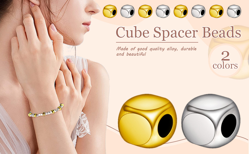 Cube Beads Square Spacer Beads