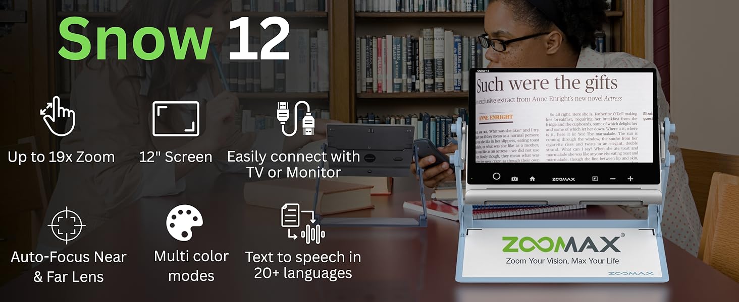 zoomax portable video megnifire