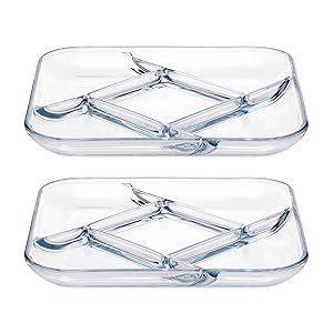 glass divided plates