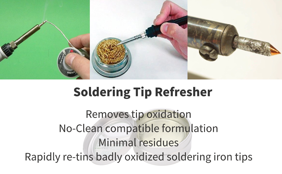 Tip Tinner, Soldering Tip Refresher Efficient Cleaning Deoxidizing