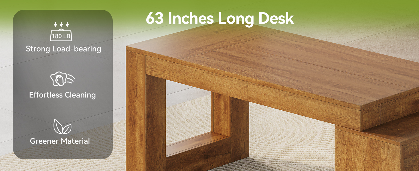 Large Wooden Computer Table