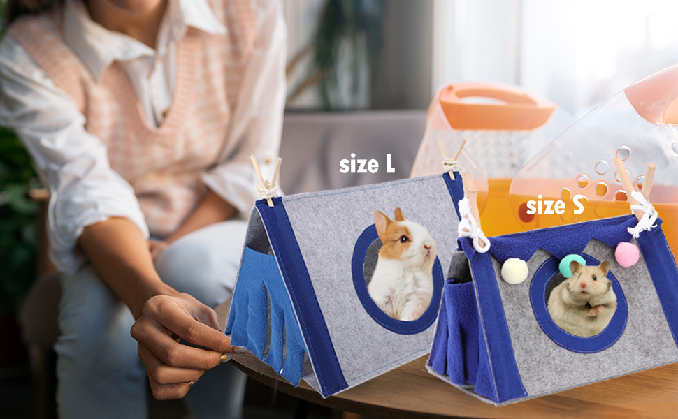 VERTUPET Guinea Pig Hideaway Bed House Small Animal Hideout, Sturdy