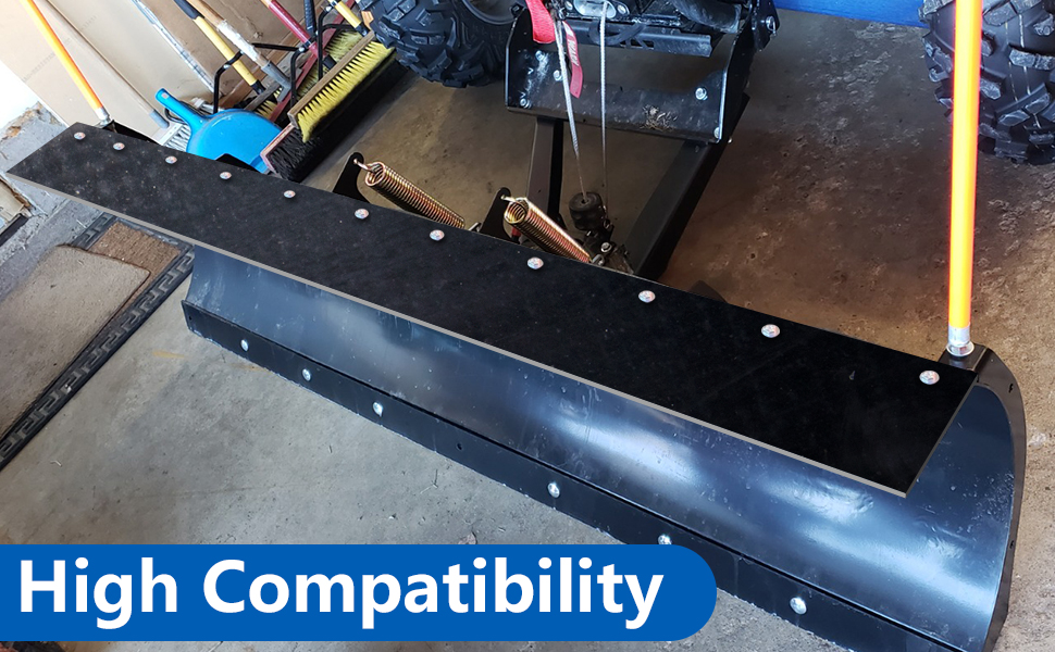 RunNico Universal Snow Plow Blade Flap 72”x 8”x 1/4