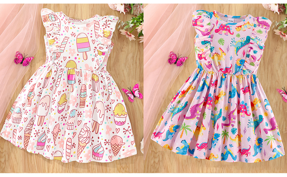 NUBEEHOHO girls summer dress