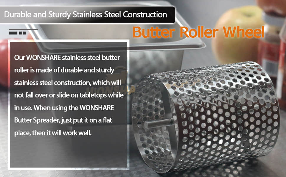 W WONSHARE Butter Roller,304 Stainless Steel Butter