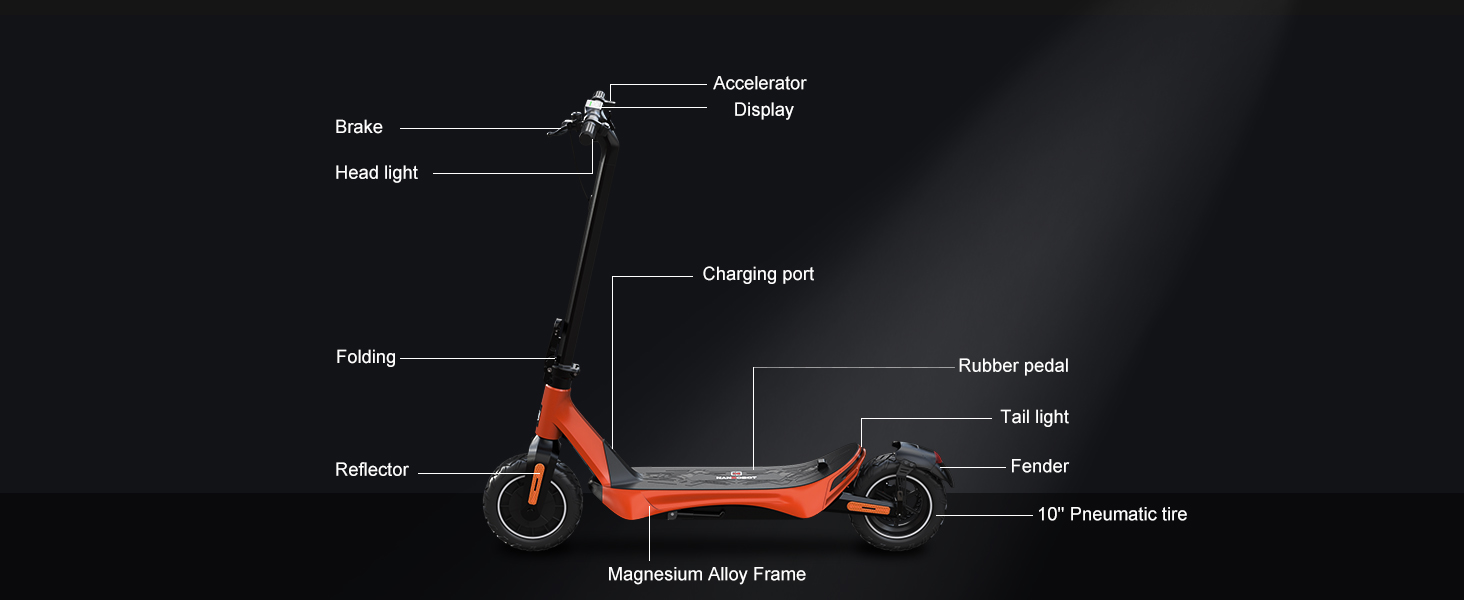 NANROBOT C1 Electric Scooter brake system