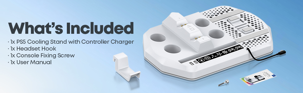 ps5 digital cooling station