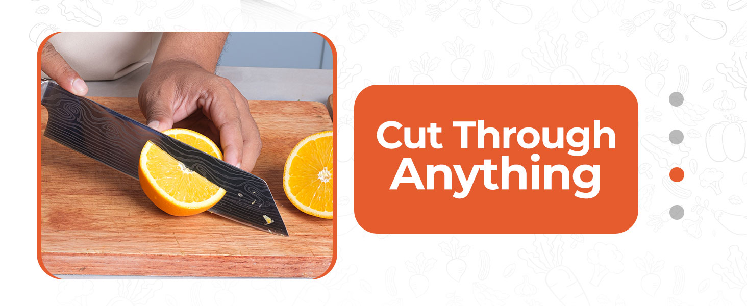 Gidli 8 Inch Chef Knife Set with Diamond Sharpener - Sharp Kitchen Knife