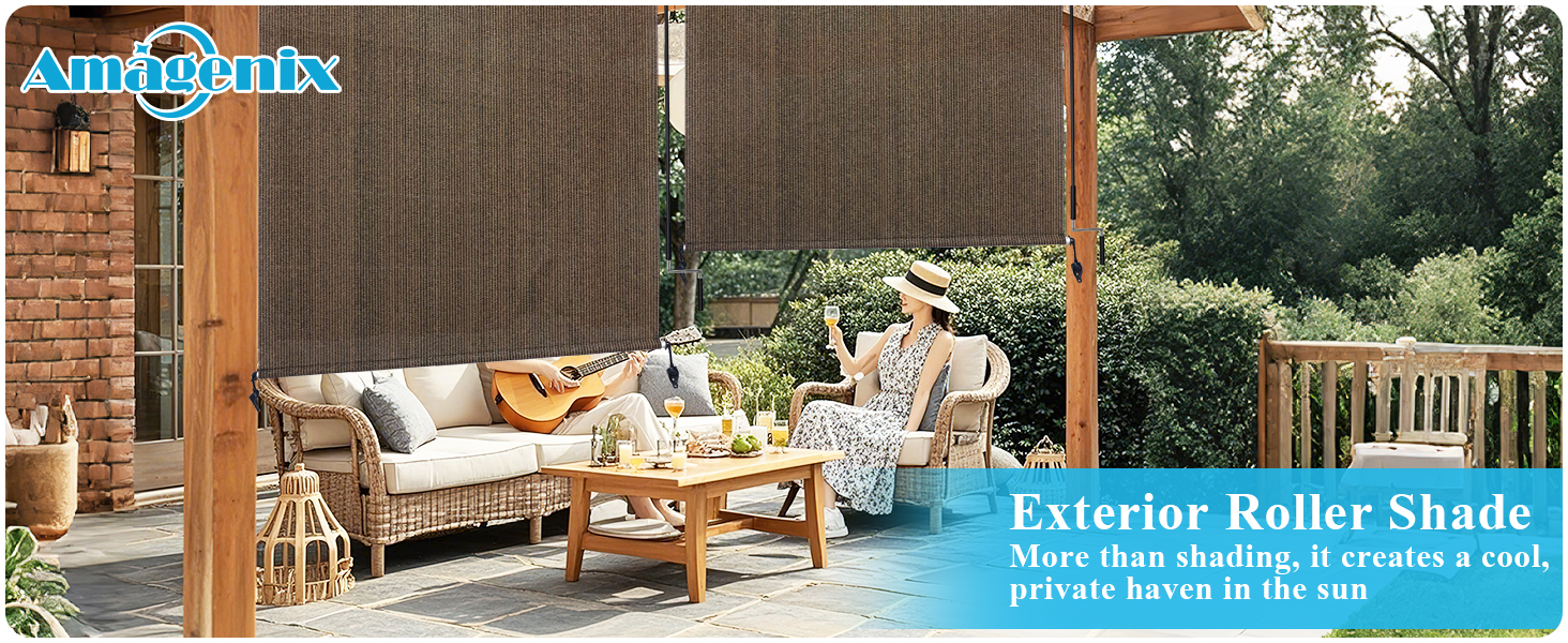 Exterior roller shade