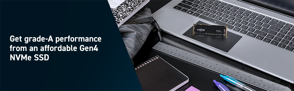 Crucial P3 Plus Gen4 NVMe SSD, 1TB, M.2 2280, PCIe 4.0, 3D