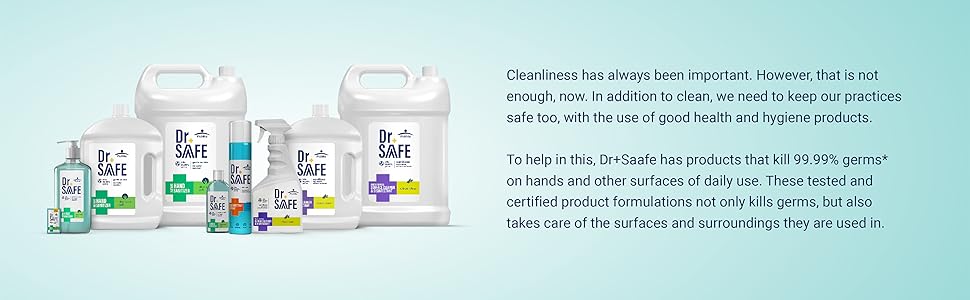Range of dr saafe disinfectant