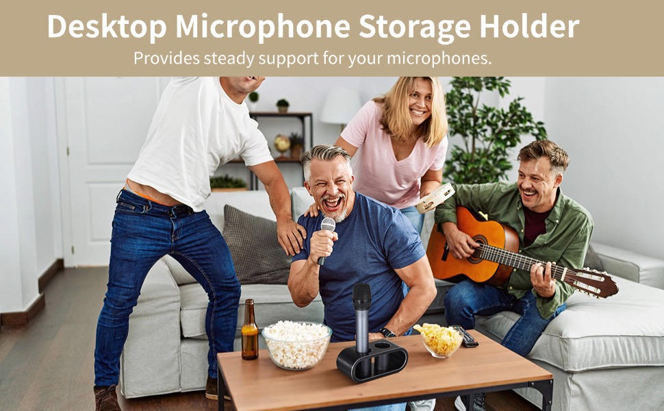 Metal Desktop Microphone Storage Holder