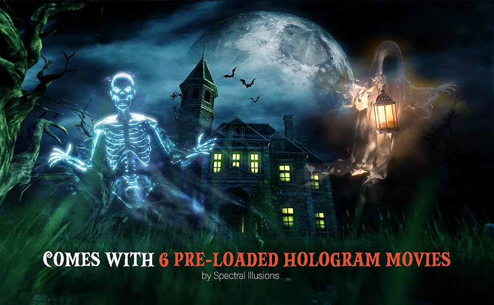 AAXA HP3 Proyector de Halloween (2023 actualizado) para ventanas
