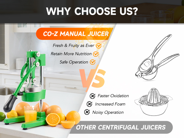 voozページ Amazon.com: CO-Z Manual Citrus Juicer, Professional Orange
