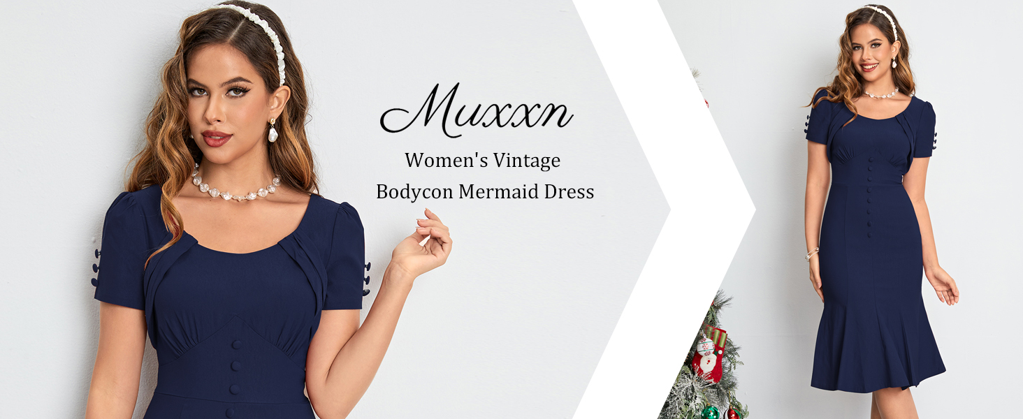 muxxn 1950's retro dress