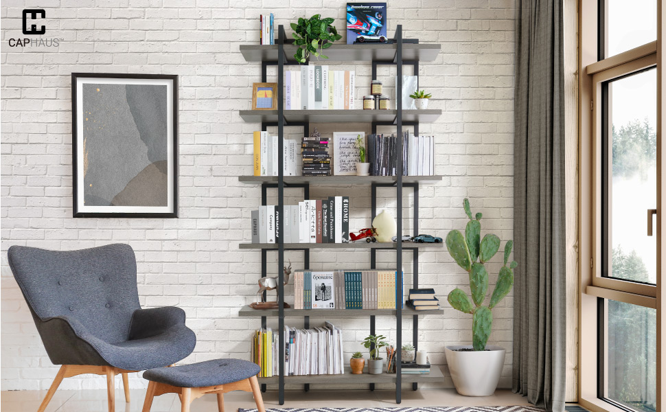 CAPHAUS 6-Tier Book Shelf, 86