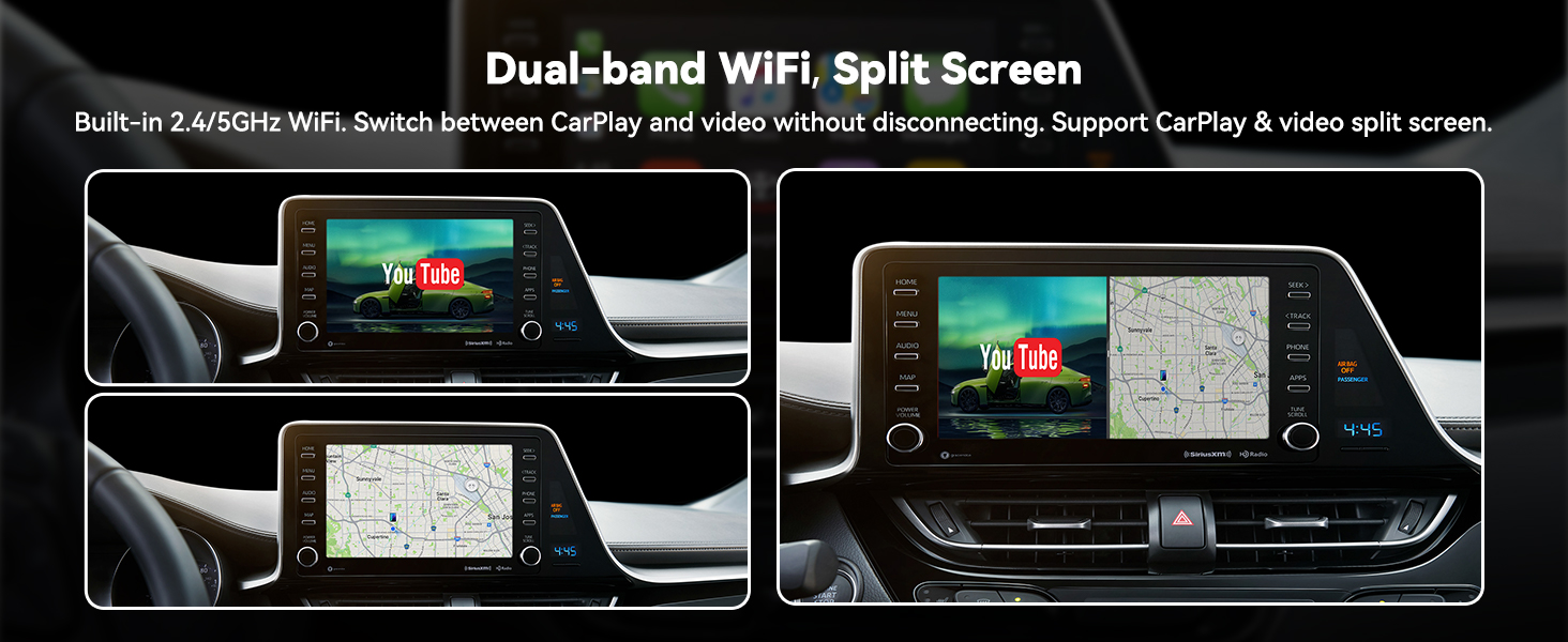 Dual-Band WiFi split screen