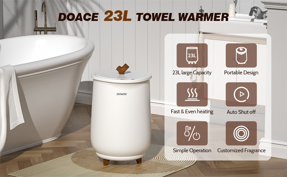 DOACE Towel Warmer hot Towel Warmer for Bathroom Towel