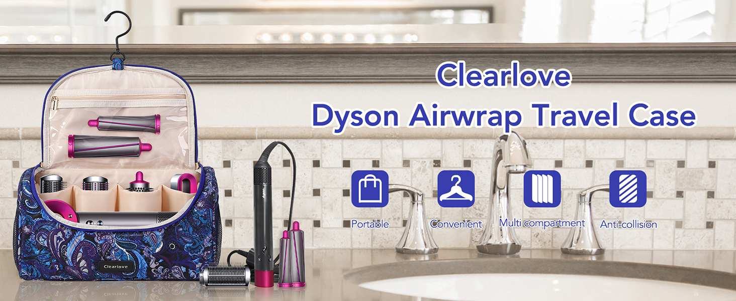 Clearlove Airwrap Case Filled with Foam Compatible with