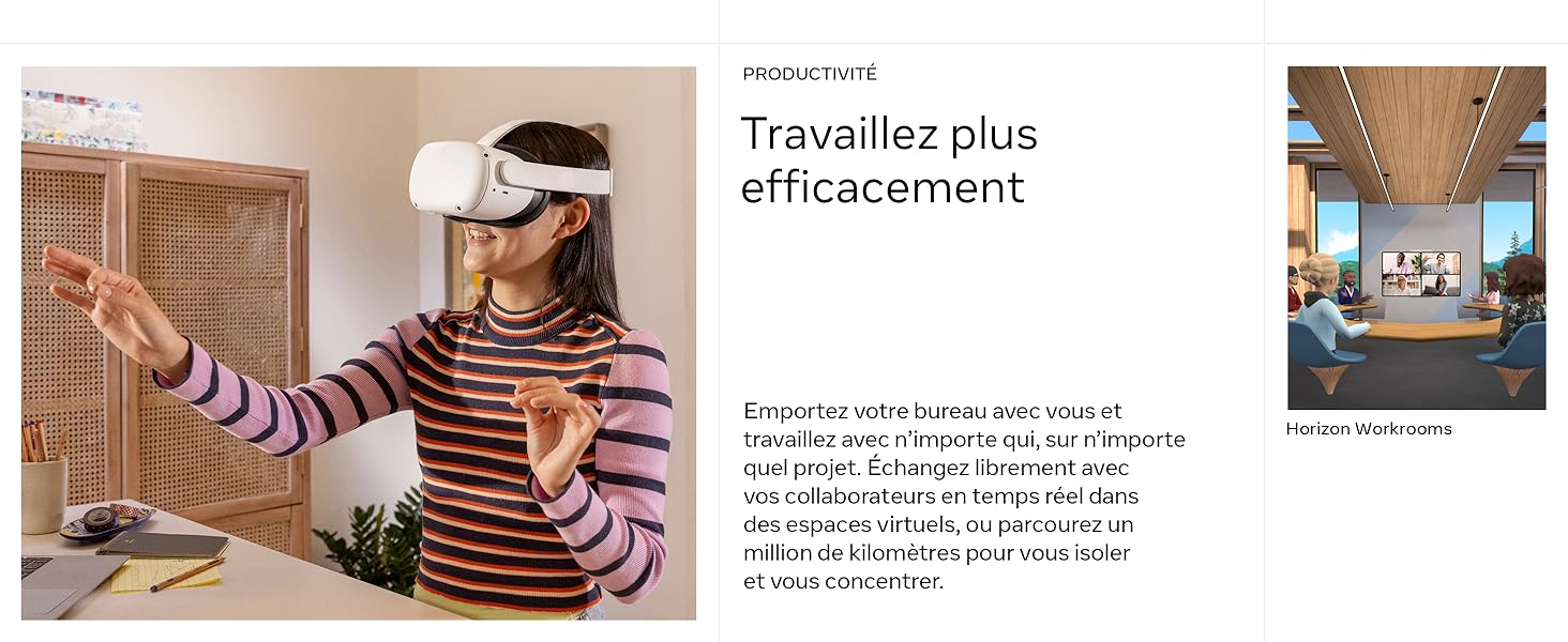 Meta Quest 2 - Travaillez plus efficacement